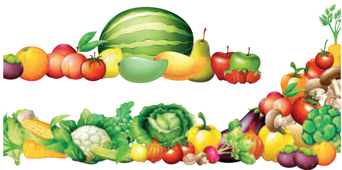 Composition of vegetables and fruit