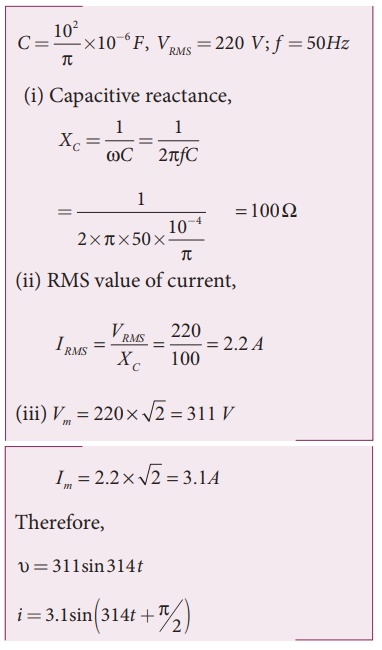 Solved Example Problems Current (AC) and
