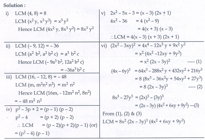 Exercise GCD And LCM Of Polynomials Problem Questions With Answer ...