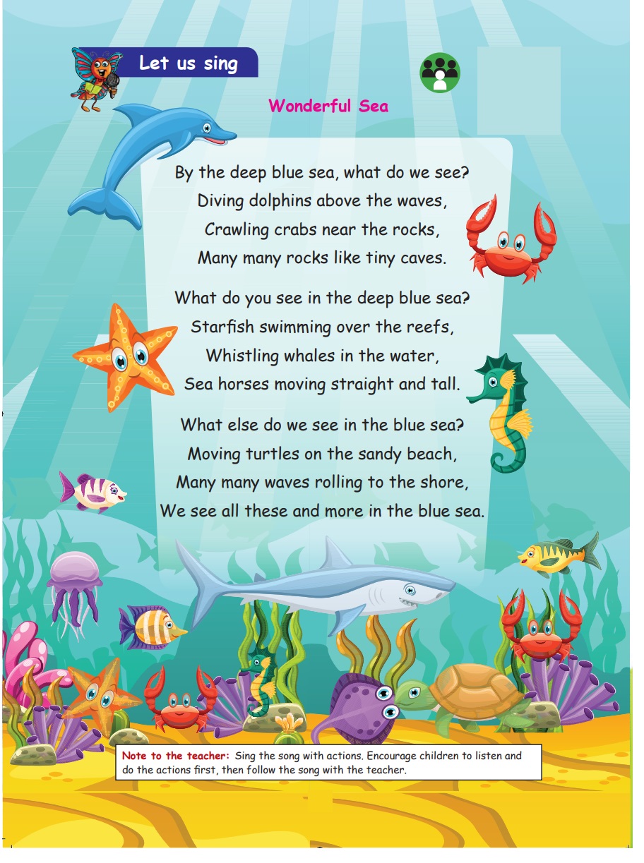 Poem: Wonderful Sea - A Visit to the Farm | Term 3 Chapter 1 | 2nd ...