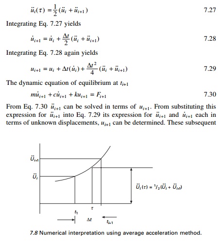 Dynamic response of structures using numerical methods