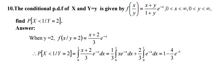 Important Short Objective Questions And Answers Two Dimensional Random Variables