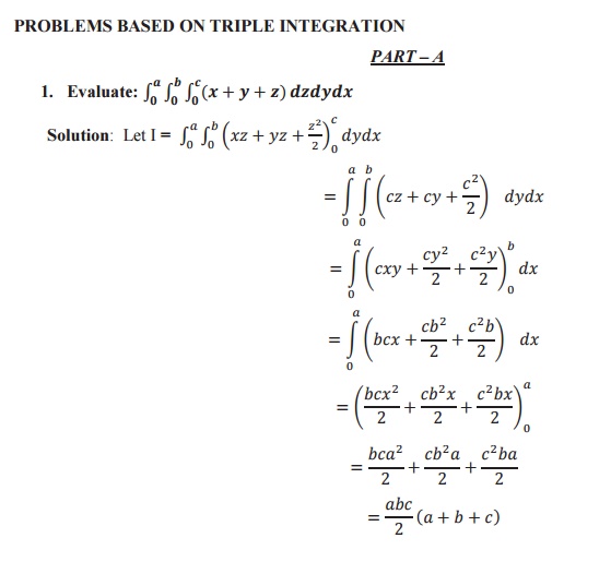 multiple integrals solved problems pdf